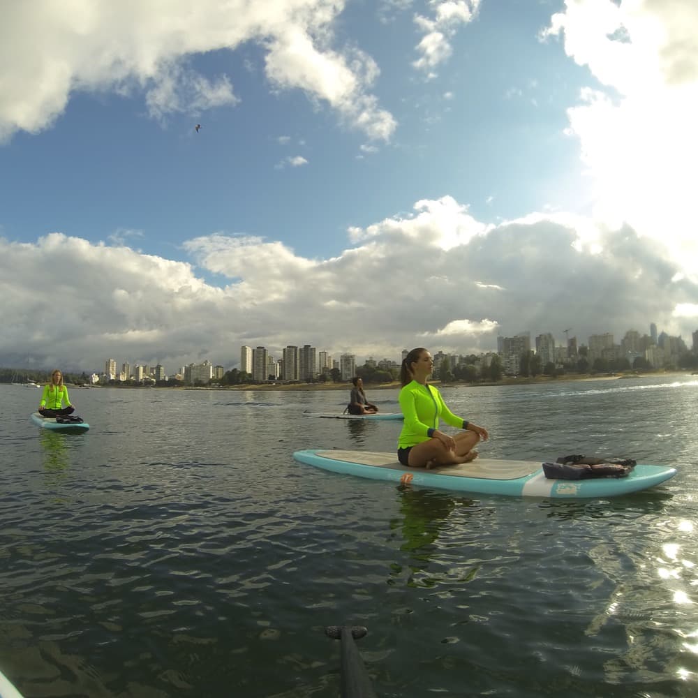 Stand Up Paddle Vancouver yoga workshop