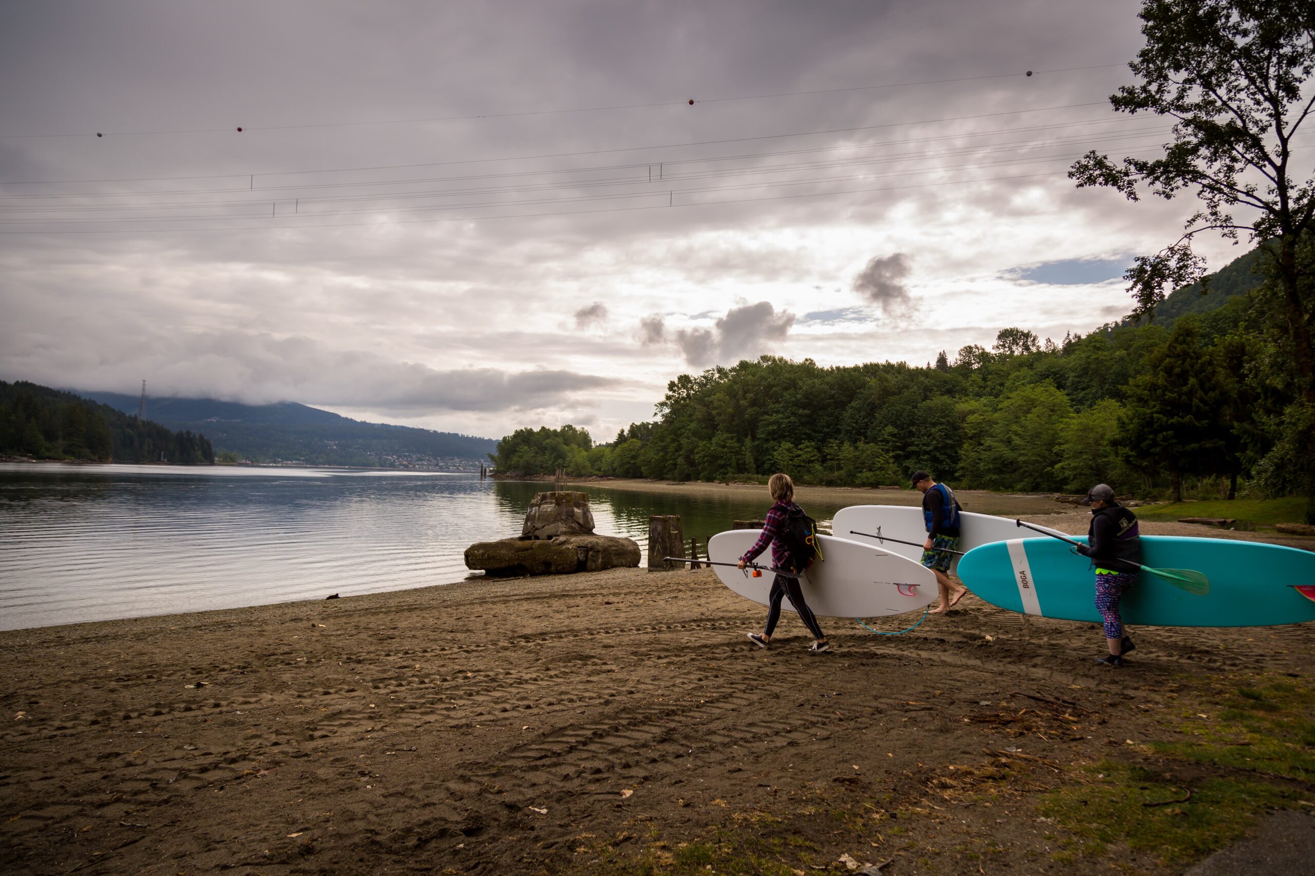 Stand Up Paddle Vancouver owner Kristy at Barnet Park